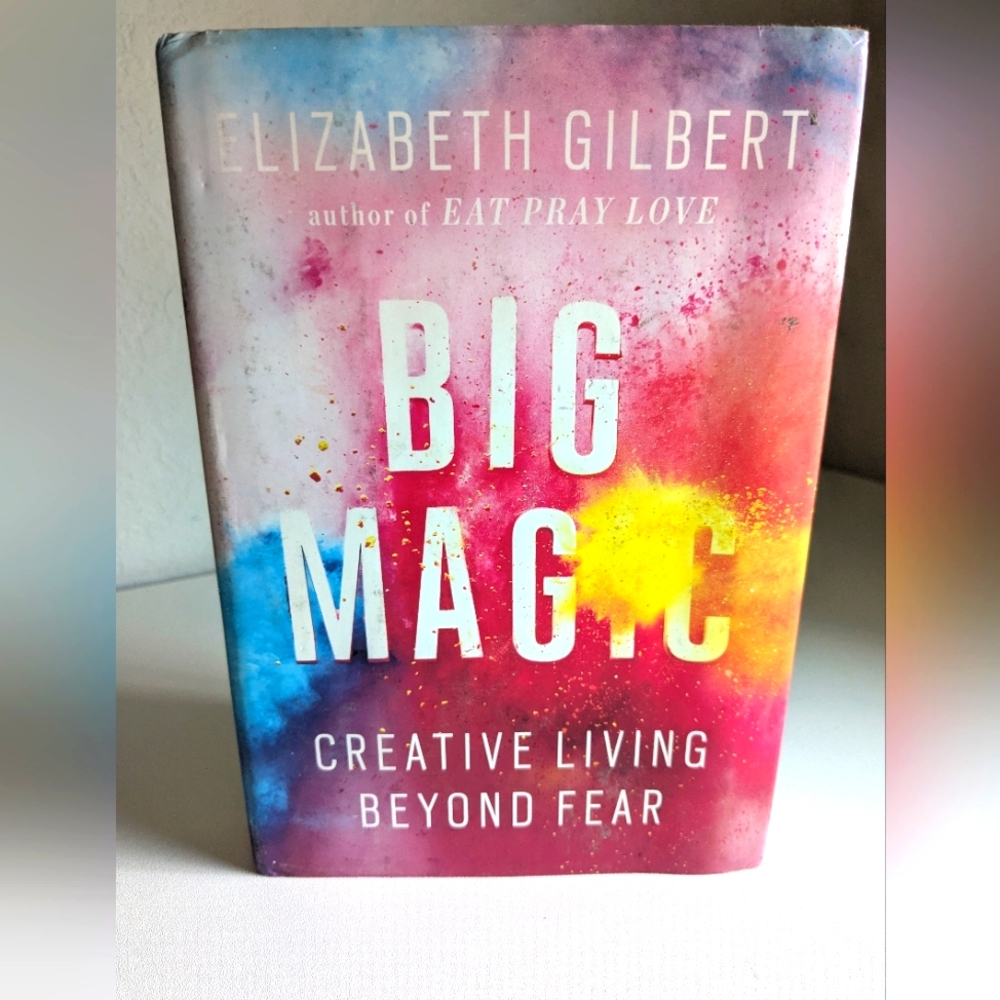 Big Magic Book by Elizabeth Gilbert Hardcover Fair Condition Stain Pictured